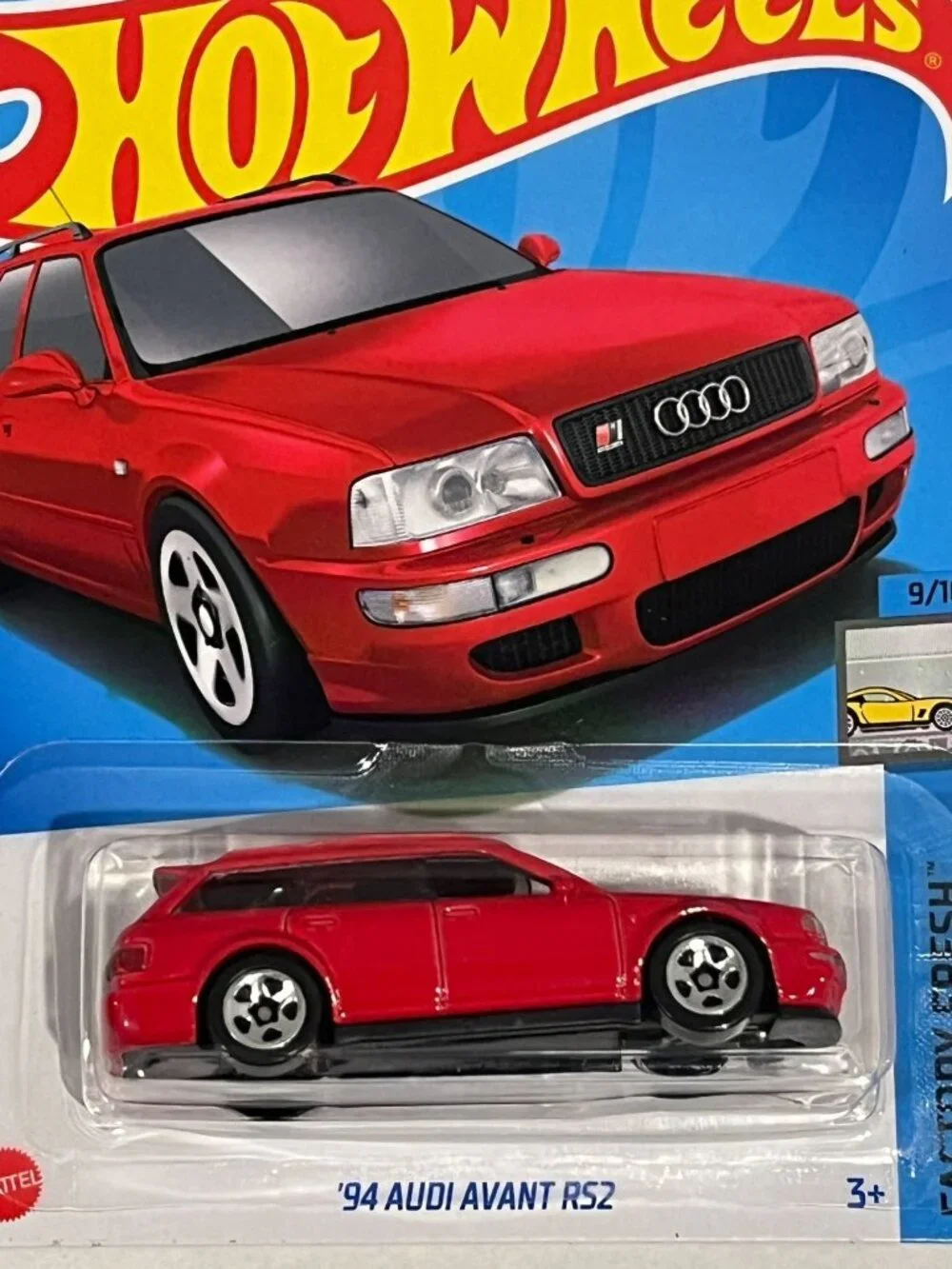 Hot Wheels '94 Audi Avant RS2 Factory Fresh 133/250 9/10 Red Wagon NOC